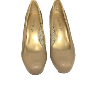 MADDEN Girl- Getta 3 1/2 inch beige heels